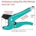 Pipe and Tube Cutter - Heavy Duty Ratcheting Hose Cutter/Fast Pipe Cutting Tool for Cutting 1/8