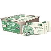 GoMacro MacroBar Organic Vegan Protein Bars - Mint Chocolate Chip, 2.3 Ounce Bars, (Pack of 12)