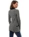 PattyBoutik Women Open Front Marled Sweater Cardigan (Black and White Medium)