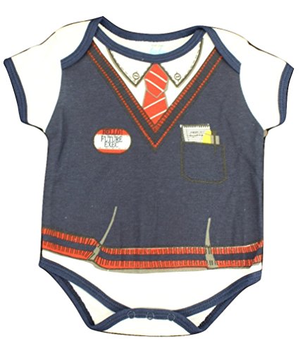 Infant Baby Boys Future Exec Sweater Vest Costume Creeper