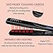 PARWIN BEAUTY 1 1/4 Inch Infrared Flat Iron Dual Voltage Hair Straightener with Temperature Control, Blackthumb 1