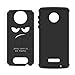 Moto Z Play Droid Case,LEEGU [Shock Absorption] Dual Layer Heavy Duty Protective Silicone Plastic Cover Case for Motorola Moto Z Play Droid - Don't Touch My Phone