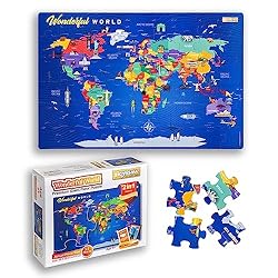 World Map Puzzle, Floor Puzzles for Kids Ages