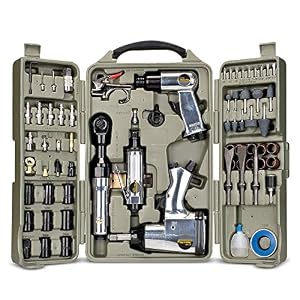 Tradespro 836668 Air Tools and Accessories, 71-Piece, Silver, Large