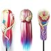 SHERUI 26inch Hair Mannequin Head Hairdressing Practice Training Doll Heads Cosmetology Hair Styling Mannequins Heads with Clamp