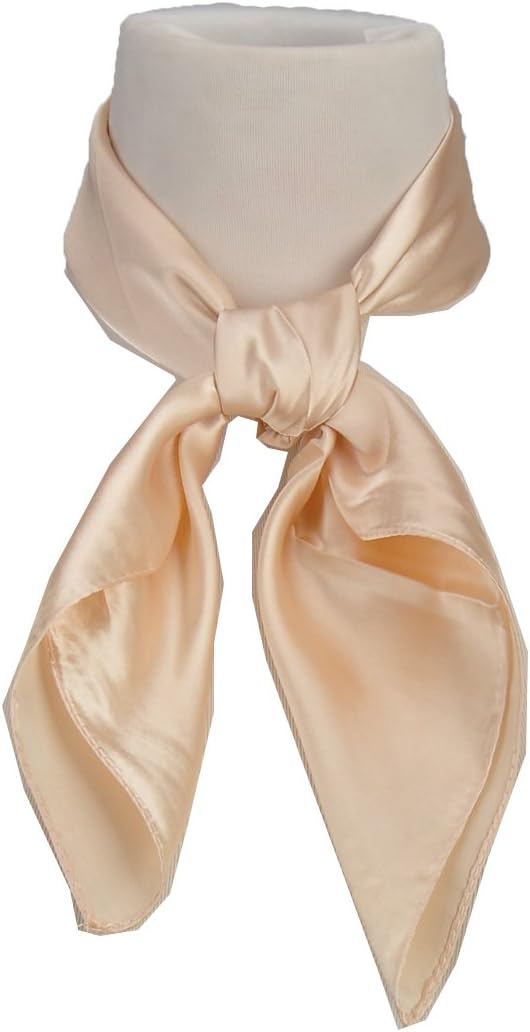 Women's Fashion Soft Satin Square Scarf Set Head Neck Multiuse Solid Colors Available