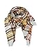 Women's Winter Soft Plaid Tartan Checked Scarf Large Blanket Wrap Shawl Orange 140 by 140cm