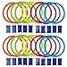 Boley Hopscotch Ring Set - 40 Pieces with 20 Colorful Hoops and 20 Connectors - Perfect for Outdoor Play, Backyard Games, Kids Activities, and Summer Fun - Safe, Durable, and Fun for Boys and Girls