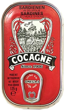 Cocagne Sardines in Olive Oil of Portugal 4.4 oz - Pack of 2