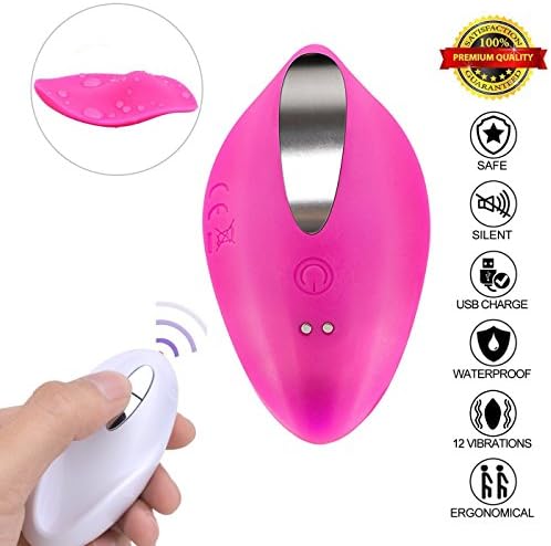 Obaile 10 Modes Wireless Remote Control Electric Massager with USB Rechargable Cable for Female Couples - Pink