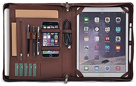 Design Leather Organizer Portfolio for 12.9 inch iPad Pro 2018 and 13 inch MacBook