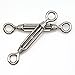 DYWISHKEY M4 Stainless Steel 304 Eye & Eye Turnbuckle Wire Rope Tension (5Pcs)