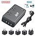 Key Power 2000-Watt Step Down 220V to 110V Voltage Converter & International Travel Adapter Plugs - [Use for USA High-Wattage appliance overseas] (Upgraded with Advanced Multiple Protections)