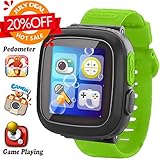 Kids Smart Watch, [AR Pro Edition] Game Smartwatch for Ages 3-12 Girls Boys Toddlers Digital Wristbands, 1.5'' Screen Camera Pedometer Alarm Clock Timer Learning Toys Easter Birthday Gifts (Green)