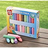 Play Day 48-Piece Won't Roll Away Sidewalk Chalk (2-Count - 96 Pieces)