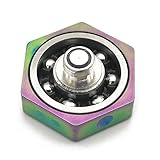 Vape Spinner Vapor Stainless Steel Bearing Cover Nut Focus Anxiety Relief Toys 510 with Dice Function (Multi)