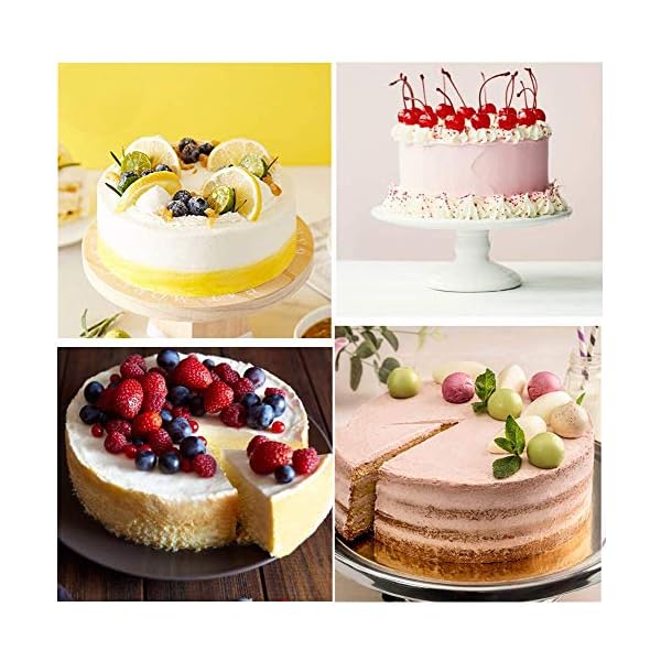 SUNSK Silicone Cake Molds 8 Inch Round Cake Tins Non Stick Baking Molds Bakeware Tray for Chocolate Cookies Breads Pie…