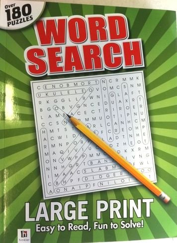 LARGE PRINT Word Search: Over 180 Puzzles by (Paperback)