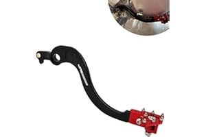 JFG RACING Dirt Bike Rear Brake Foot Pedal,CNC Motorcycle Foot Lever for CRF250R 2004-2024/CRF450R 2005-2024/CRF450RX 2017-2024/CRF250RX 2019-2024-Red