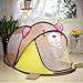 GreEco Extra Large Childrens Pop Up Tent, Kids Play Tent, 72.5 X 37.5 X 30 Inch, Gray