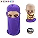 LEAGY Chic Style Outdoor Riding Sports Snowboard CS Headgear Cap + Stretchable Tubular Skull Face Mask Motorcycle Biker Snowboards (Style2 - Purple)
