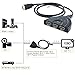 ABLEGRID 3 Port HDMI Switcher 3x1 Auto Switch 3-in 1-Out with 2FT Pigtail Cable