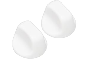 GYOFFULL S600349 Range Hood Knob S99360233 Fan Knob Replacement Parts for Kitchen Appliances Stove Fan and Light Replacement White 2PCS