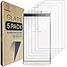 [5-PACK]- Mr.Shield Designed For LG V10 [Tempered Glass] Screen Protector [0.3mm Ultra Thin 9H Hardness 2.5D Round Edge] with Lifetime Replacement