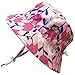 JAN & JUL UV Protection Toddler Water Hat Girl, Foldable, Quick Dry (L: 2-5T, Tulip)