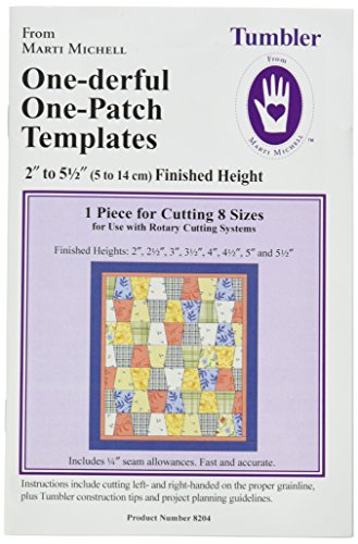 Marti Michell One-Derful Tumbler Template, 8 Sizes - 2" Through 5.5", Clear (519670) - Thumbnail 4