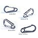 BANG TI Titanium Quick Release Keychain Hook 45mm Mini Carabiner (5-pack, Gun Metal Grey)