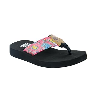 kids yellow box flip flops