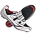 Venzo Bicycle Men's or Women's Road Cycling Riding Shoes - 3 Straps- Compatible with Peloton for Shimano SPD & Look ARC Delta - Perfect for Indoor Indoor Road Racing Bikes White 44