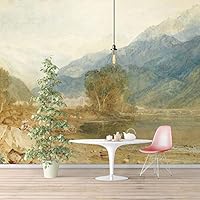 Wall Murals Self-Adhesive Removable The Dogana and San Giorgio Maggiore by Joseph Mallord William Turner Wallpaper Home Decoration for Living Room,Bedroom - 66x96 inches