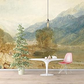 Wall Murals Self-Adhesive Removable The Dogana and San Giorgio Maggiore by Joseph Mallord William Turner Wallpaper Home Decoration for Living Room,Bedroom - 66x96 inches