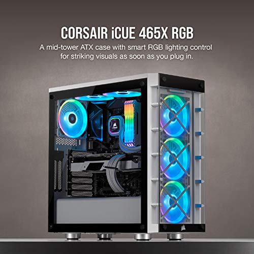 Corsair-iCUE-465X-RGB-Cristal-Templado-Chasis-Semi-torre-ATX-Inteligente-Paneles-Lateral-y-Frontal-de-Cristal-Templado-Tres-Ventiladores-LL120-RGB-LED-Incluidos-Blanco