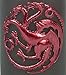 Game of Thrones Candle - Large House Targaryen Insignia Sculpted Pillar Candle - Reusable With 80 Hour Burn Time - Perfect Gift for the GoT Fan - Unscented - 6