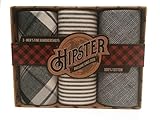 Hipster 3 Pack Gift Box Handkerchiefs (Gray)