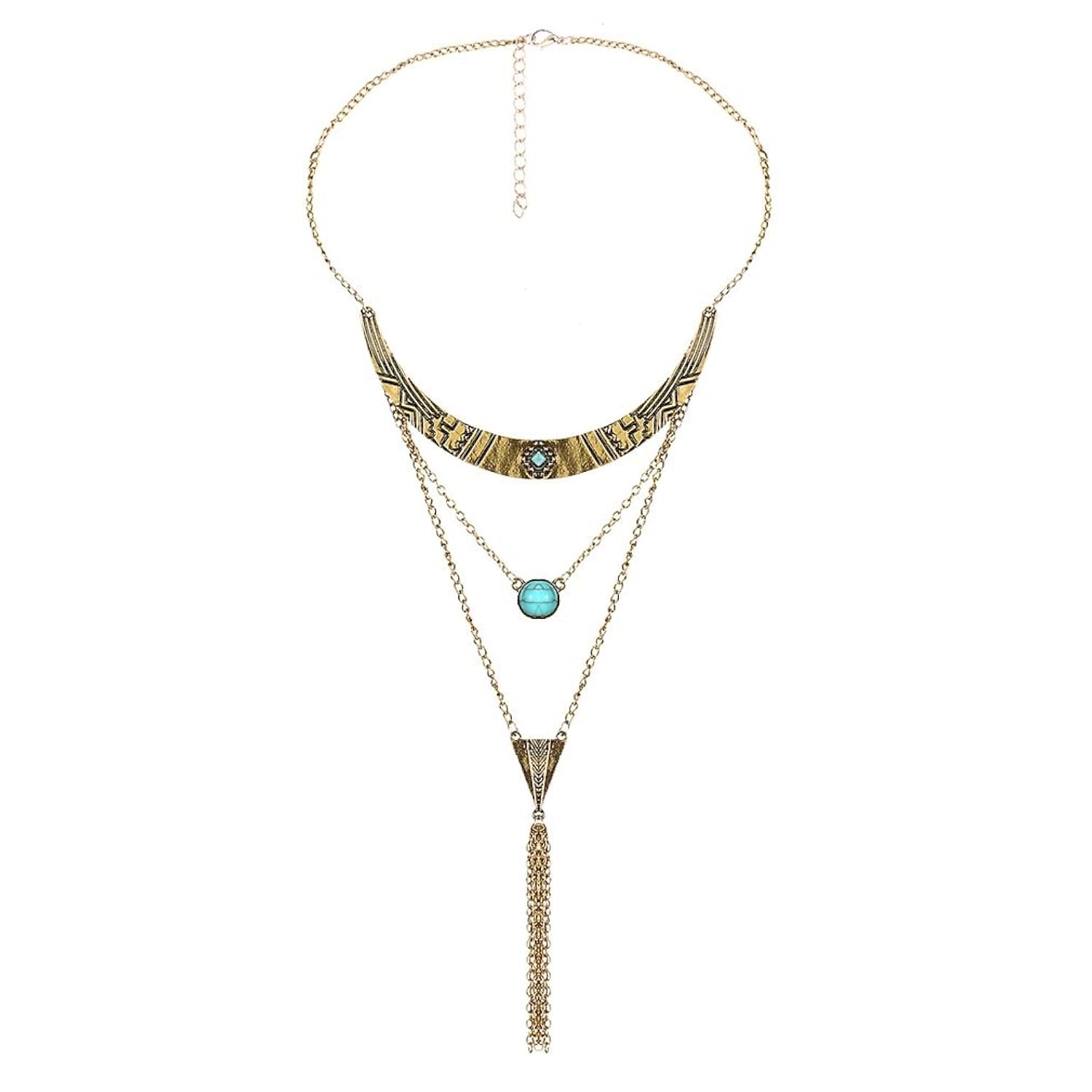 Yazilind Mujeres Idea regalo de la joyería de la turquesa de la