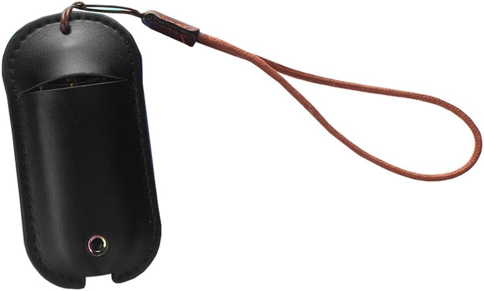 Satelliter Compatible with Renova Zero, Anti-Slip PU Leather Case Protective Case Cover with Lanyard(Black 1)