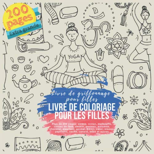 Livre De Coloriage Pour Les Filles Plus De 0 Pages Sirene Ocean Malbouffe Contes De Fees Dessin Pouvoir Automne Chocolat Elephant Animal De Coloriage Pour Filles French Edition Villeneuve Heloise