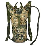 Water Pack 3L/100 oz Tactical Light Weight Hydration Backpack Water Bladder Pack Reservoirs Water Bag Camping Bag for Hiking, Running, Camping, Climbing, Cycling, Walking, Hunting (E)