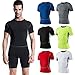 Generic New Mens Compression Sweat-absorbent Sport Gear Crewneck Athletic Shirt Tops
