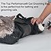 TOP PERFORMANCE Cat Grooming Bag - Pet Carrier Grooming Bags Make Washing, Bathing, Nail Trimming, & Medication Delivery Simple, Safe & Easy | The Perfect Tool to Harness Cats Small, Medium, or Large.