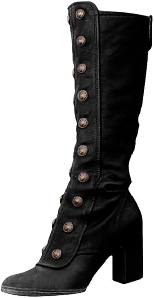 women vintage medieval high martin boots