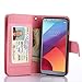 TabPow LG G6, LG G6 Plus Case, 10 Card Slot - ID Slot, Button Wallet Folio PU Leather Case Cover with Detachable Magnetic Hard Case for LG G6 (2017) / LG G6 Plus - Glitter Rose Gold