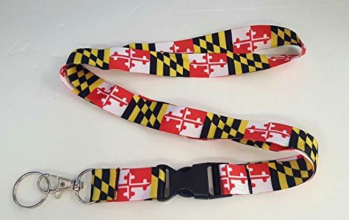 Maryland Flag Lanyard With Clamp