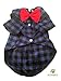 Petparty® Blue Polo Shirt with Bow Tie