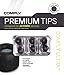 Comply Memory Foam Replacement Earbud Tips for Jaybird X4 | Ultimate Comfort, Secure Fit, Superior Noise Isolation | Black, Small (3 Pairs)