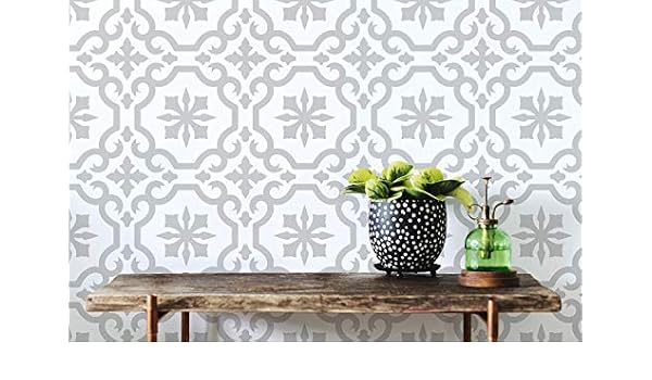 Agadir Azulejo Stencil Decoracion Del Hogar Azulejo Patron De La